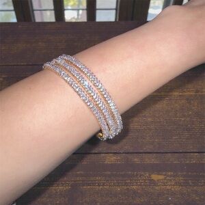 Elegant Gold and Silver Bracelet
